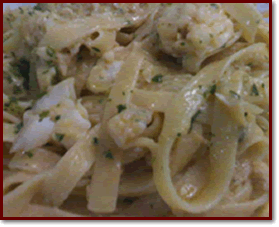 Tagliatelle al baccalà