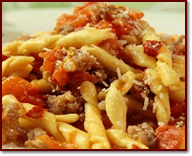 Fusilli alla salsiccia