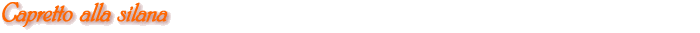 Capretto alla silana