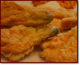 Frittelle di fiori di zucca