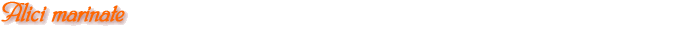 Alici marinate