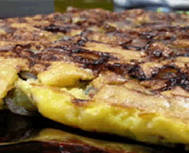 Frittata di cipolle rosse di tropea