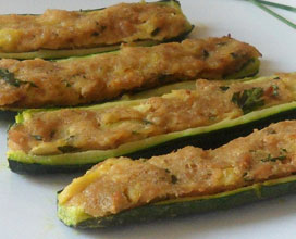 Zucchine ripiene al parmigiano