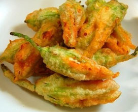 Fiori di zucca ripieni