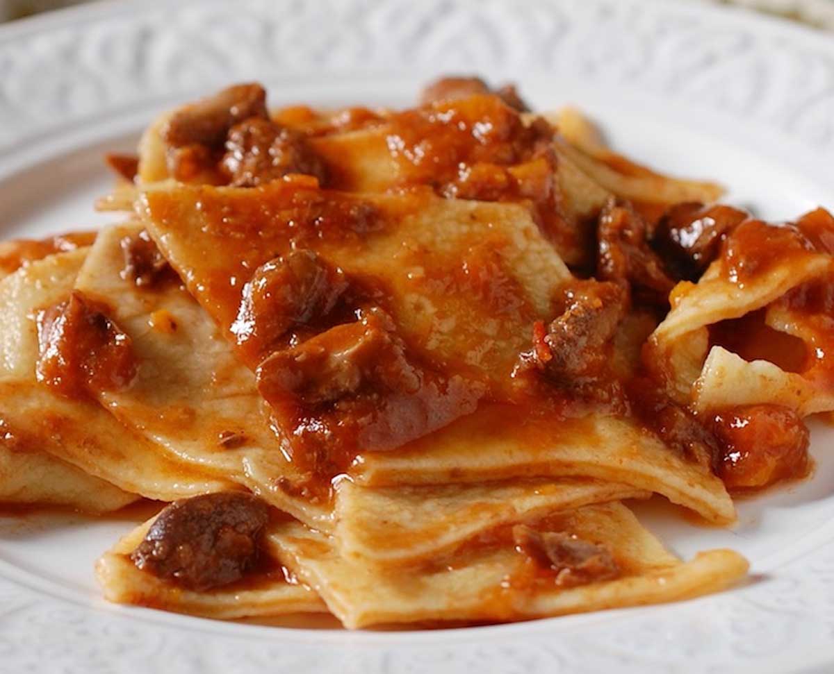 Foiade al ragù di lepre