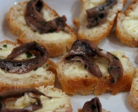 ricetta: Crostini con Alici