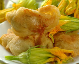 ricetta: Fiori di zucca fritti