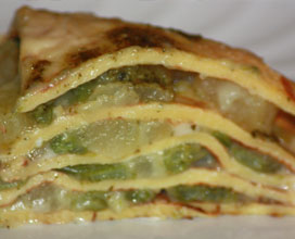 ricetta: Crepes al pesto