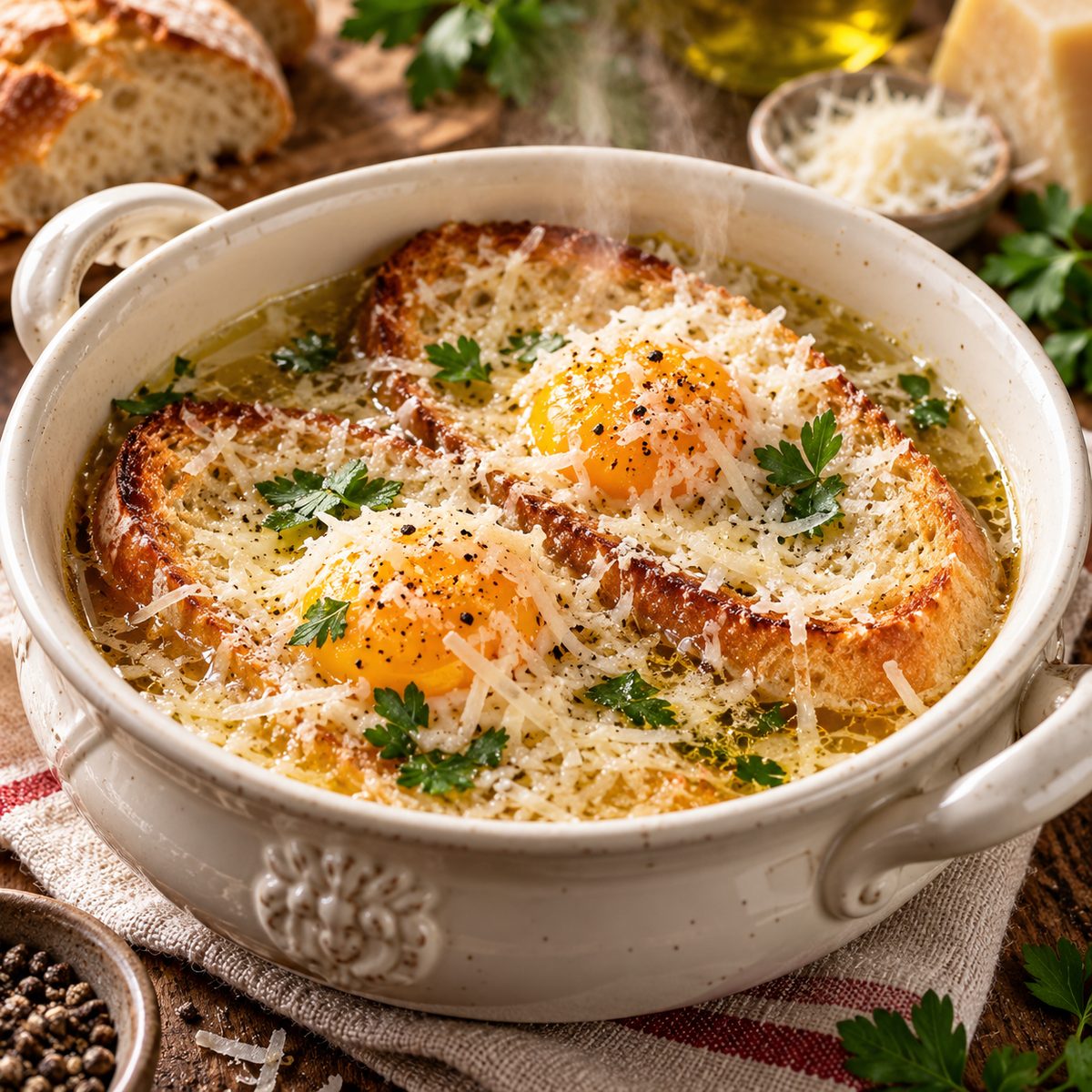 Zuppa alla pavese