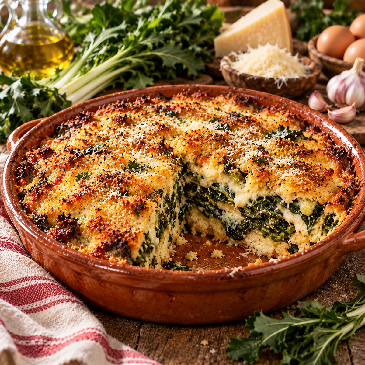 Timballo di cicoria al forno