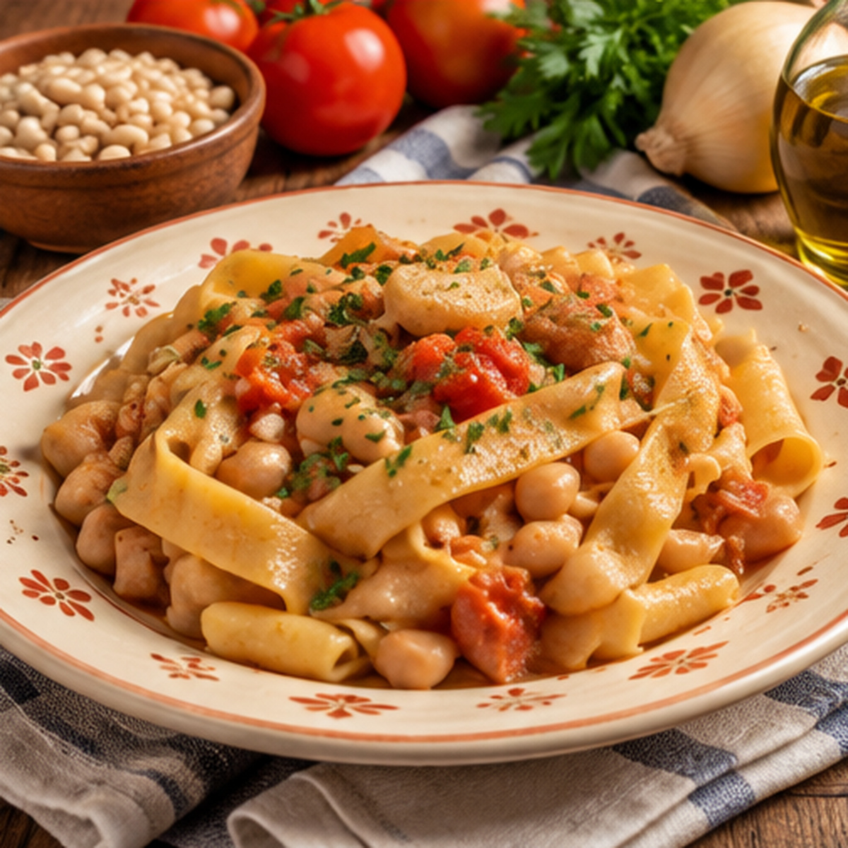 Laganelle fagioli e cotiche
