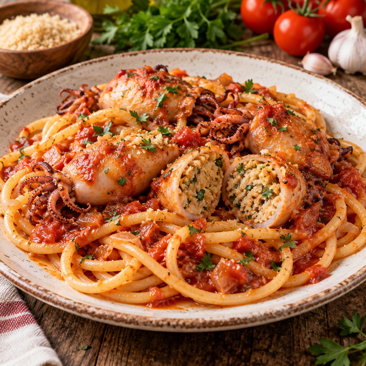 Maccheroni con le seppie
