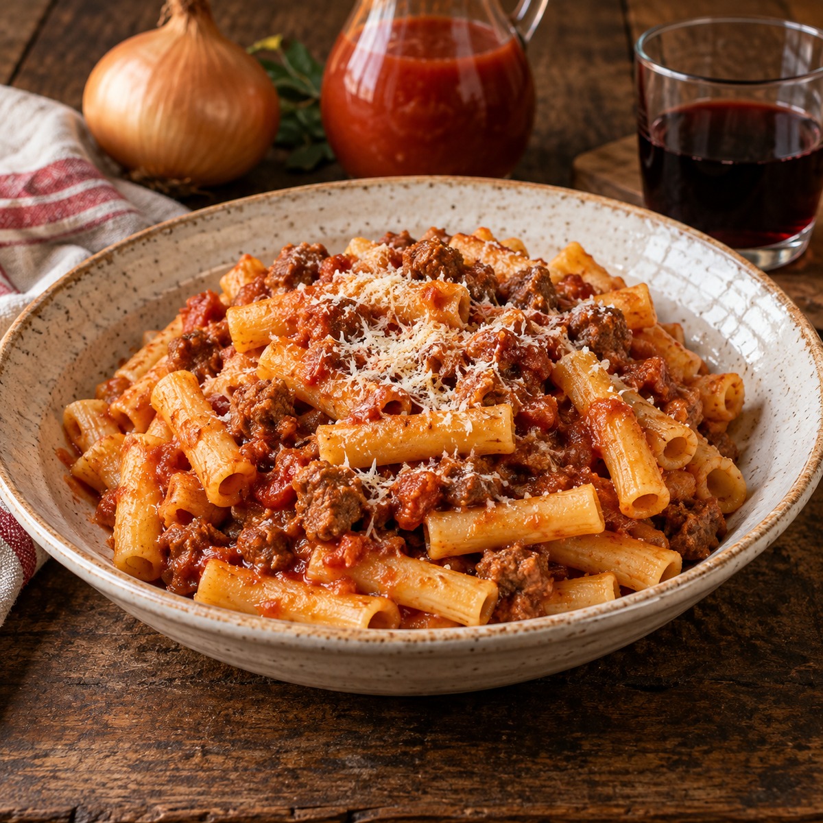Mezze zite al ragù