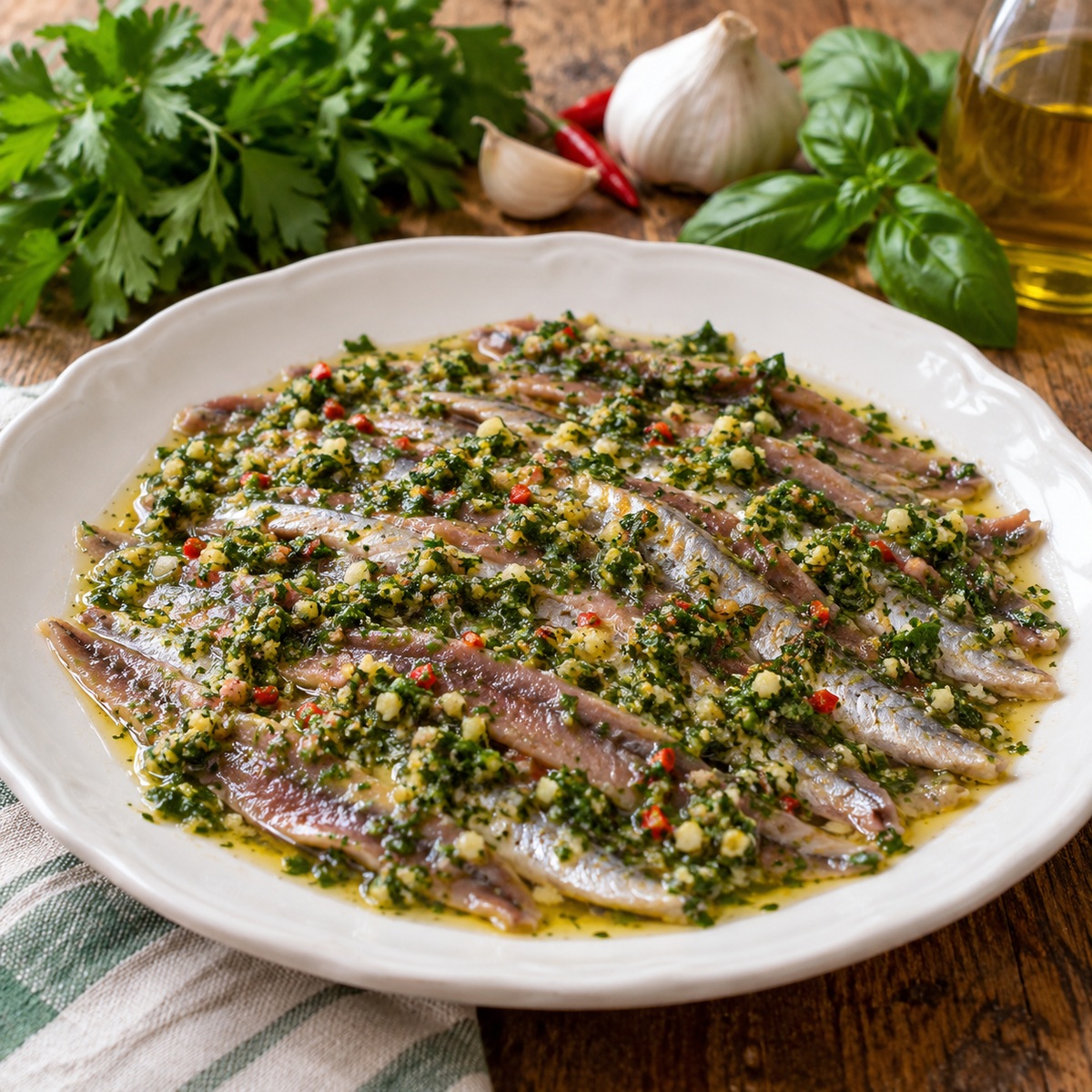 Acciughe al verde