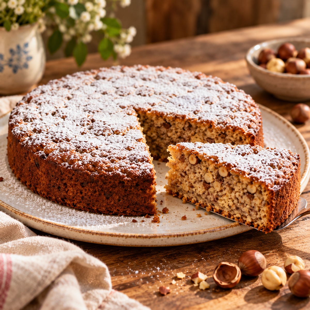Torta di nocciole