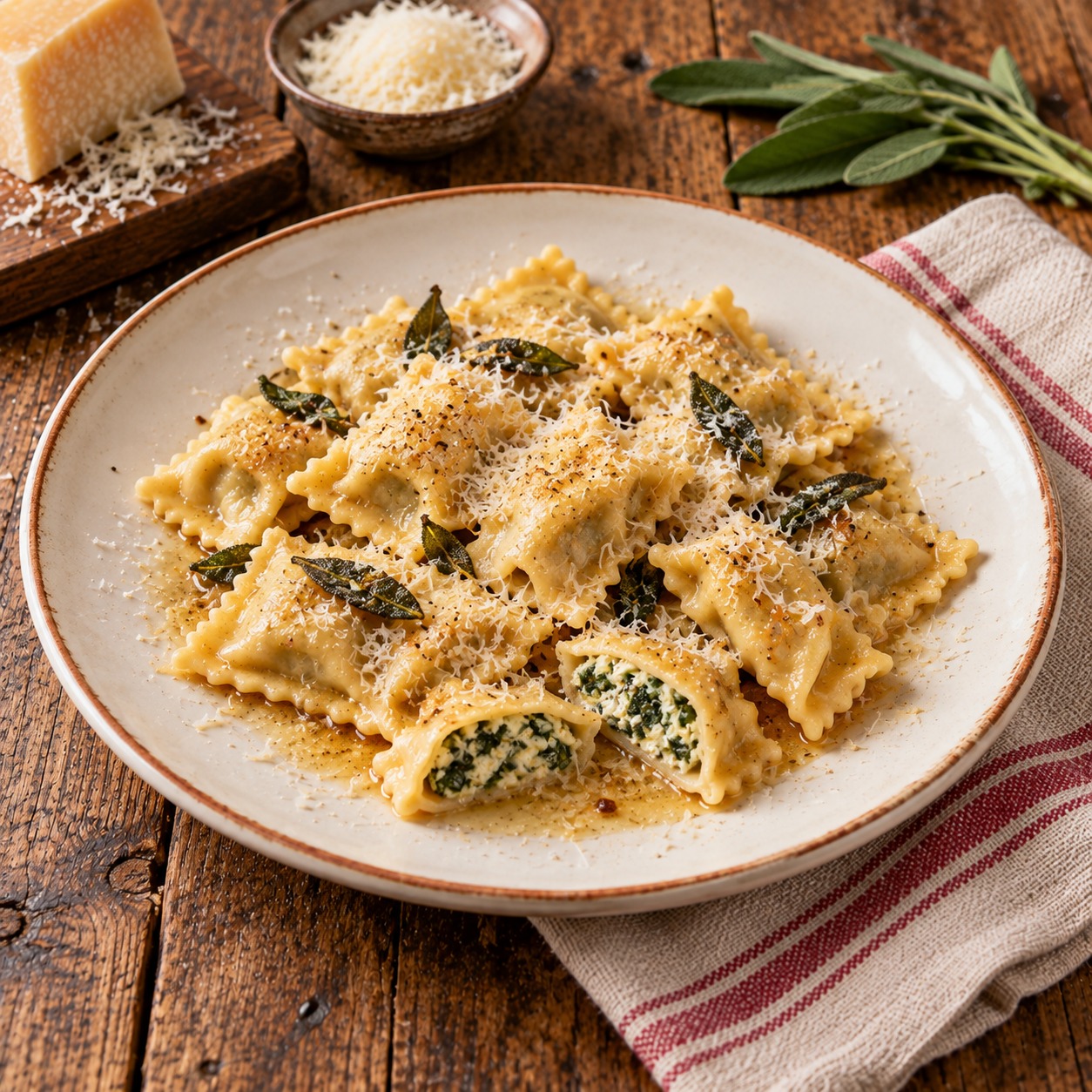 Girasoli ricotta e spinaci