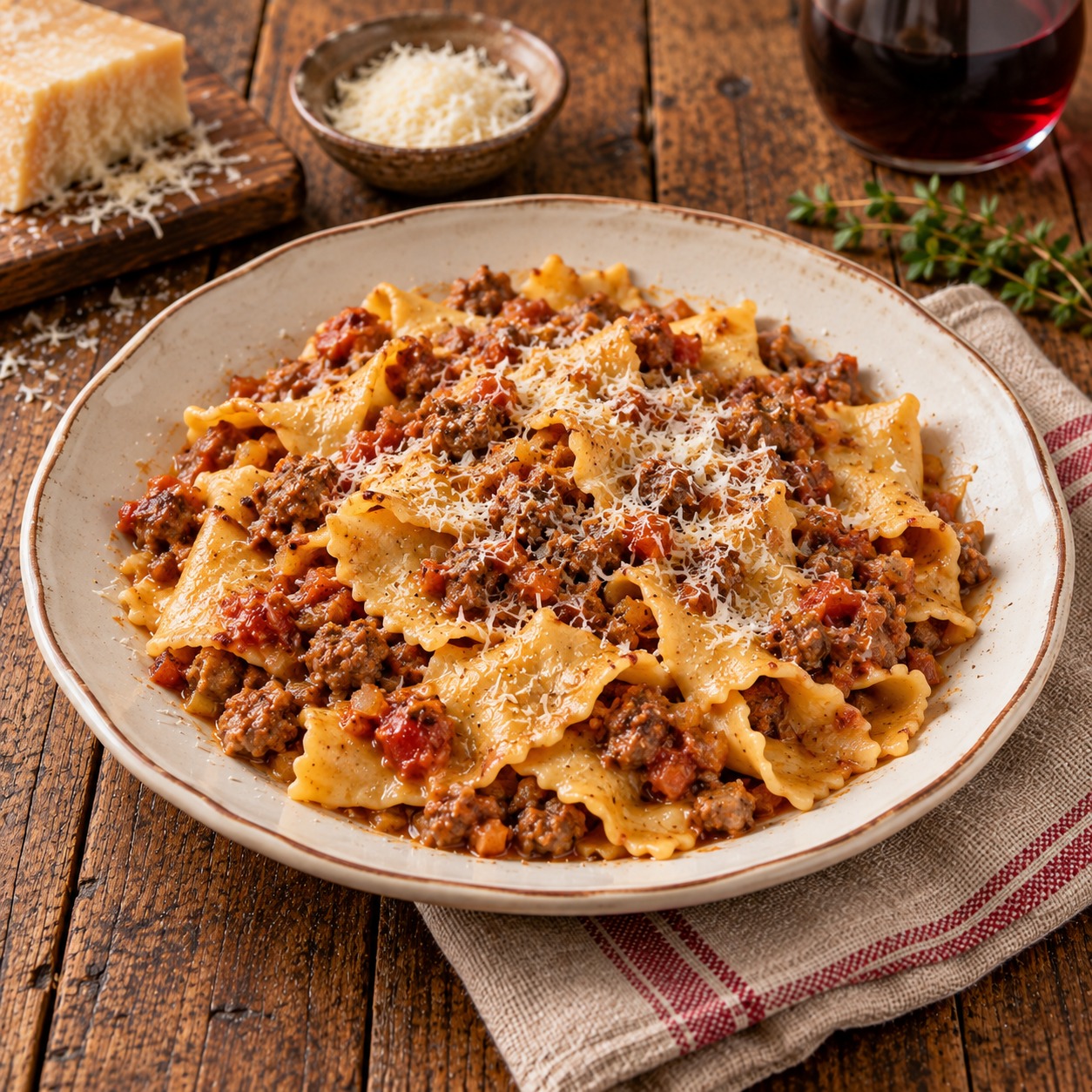 Maltagliati alla salsiccia