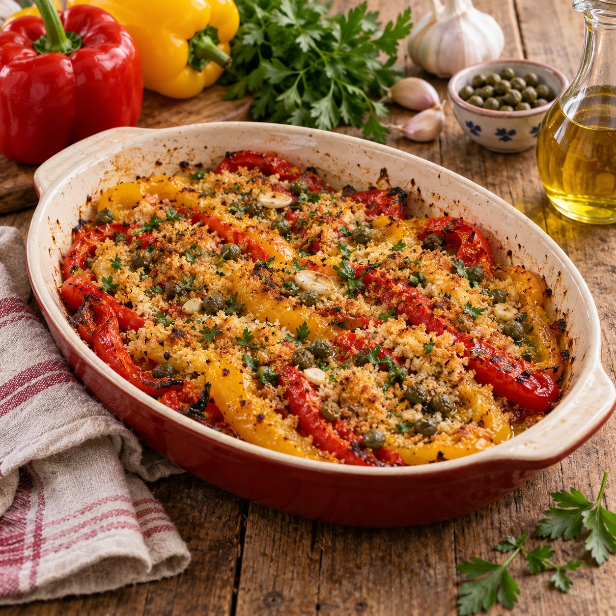 Peperoni gratinati