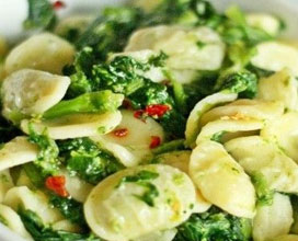 ricetta: Orecchiette alle cime di rapa