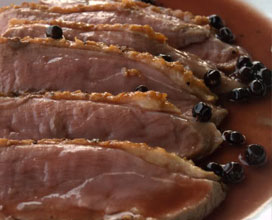 ricetta: Anatra lessa al mirto