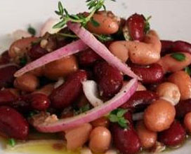Fagioli saltati con cipolla rossa e nduja