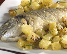 Branzino al forno con patate