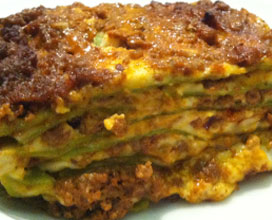 Lasagne verdi alla bolognese