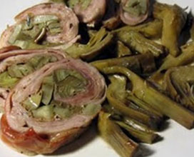 Vitello con carciofi