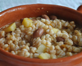 Minestrone di fagioli e orzo