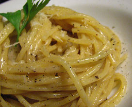 Spaghetti cacio e pepe