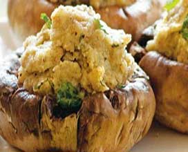 Teste di Funghi Ripiene