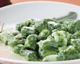 Gnocchi al gorgonzola e spinaci