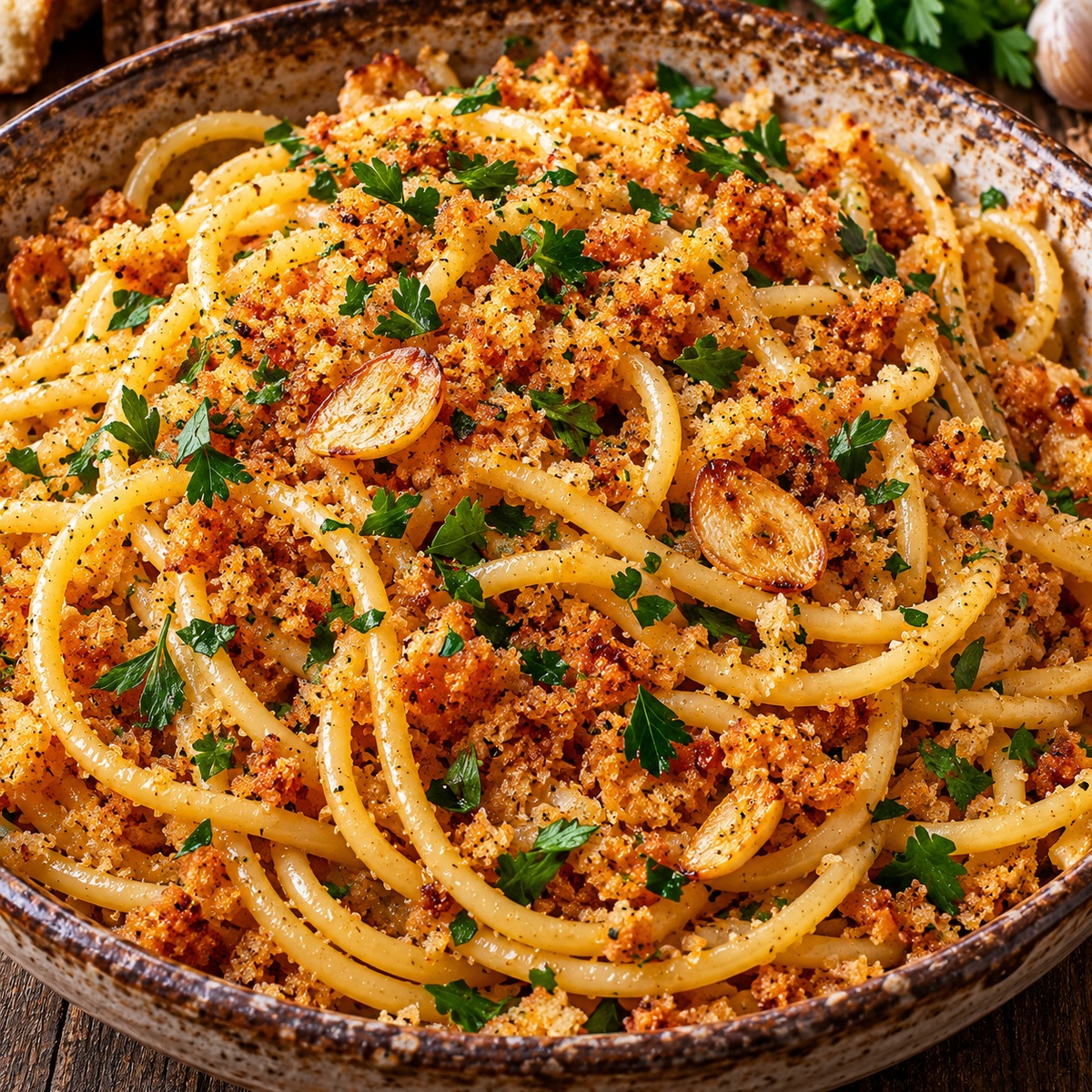 Maccheroni con la mollica