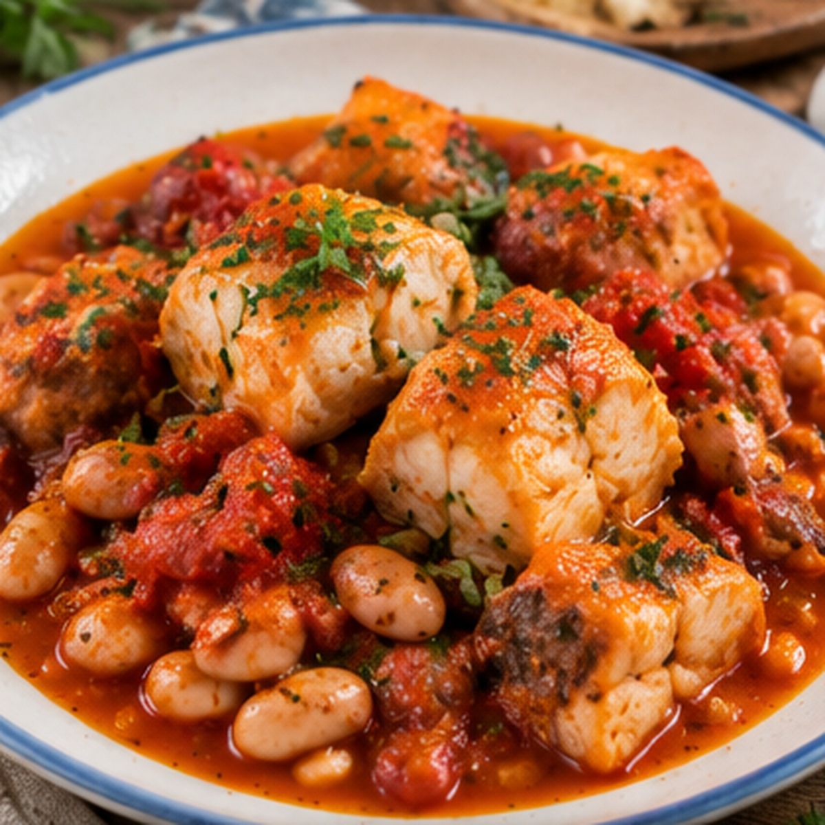 Rana pescatrice e porchetta