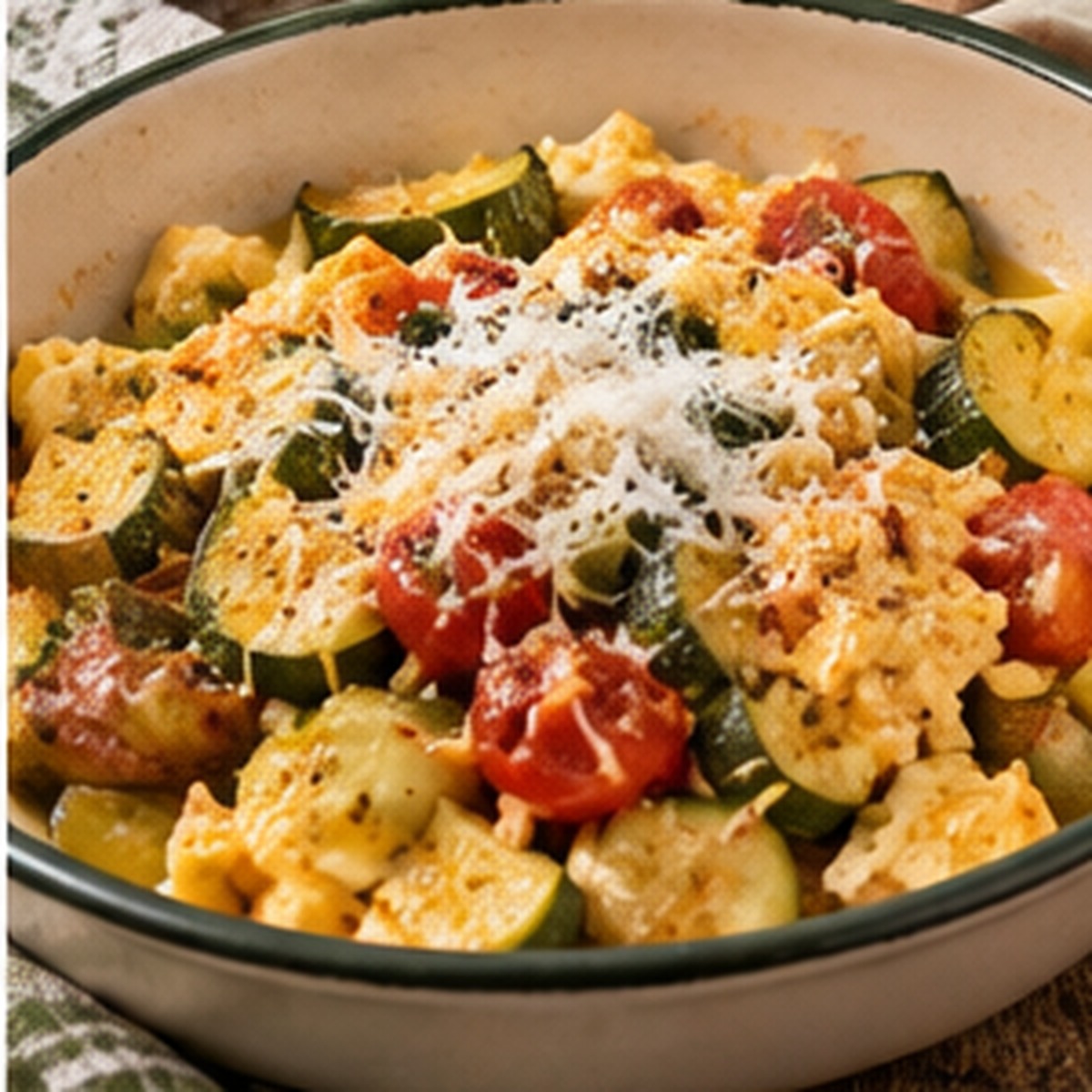 Zucchine uova e formaggio