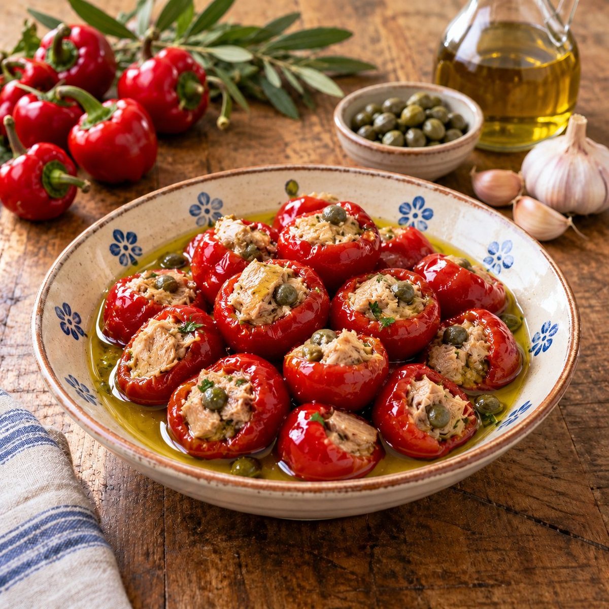 Peperoncini ripieni sott’olio