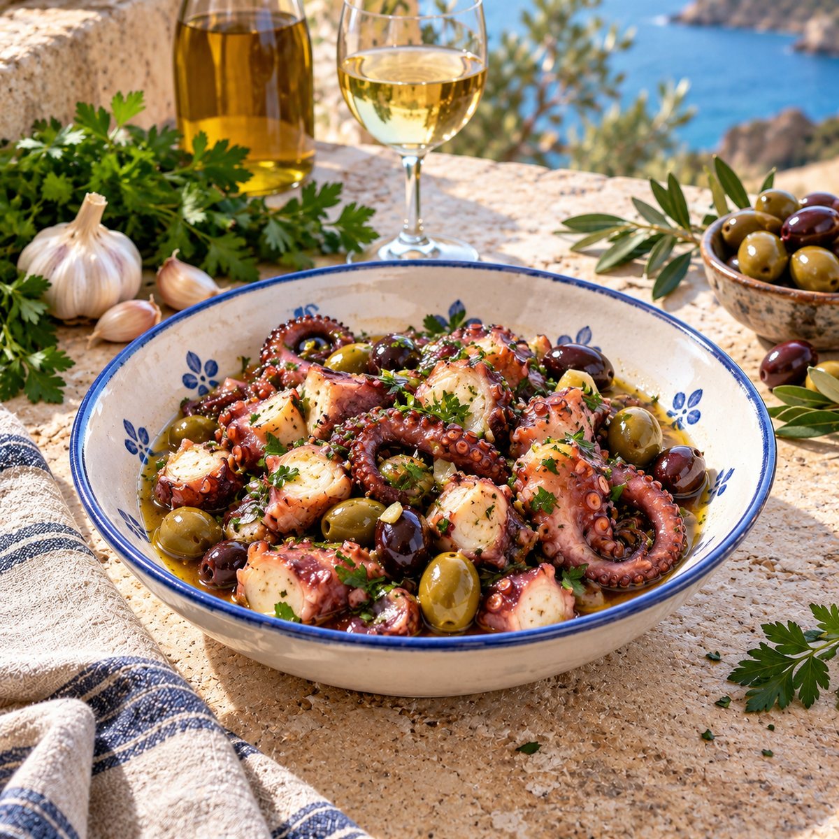 Polpo con olive
