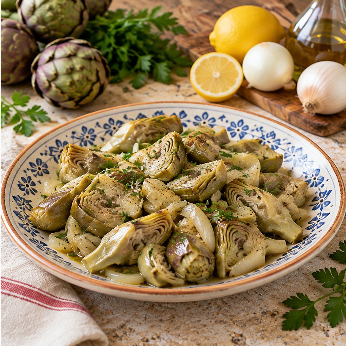 Carciofi e cipolle