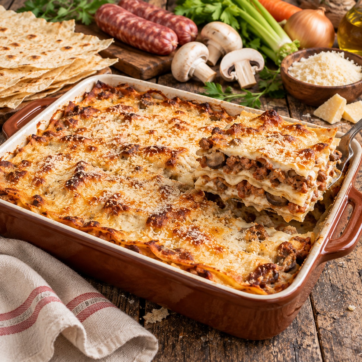 Lasagne di pane carasau