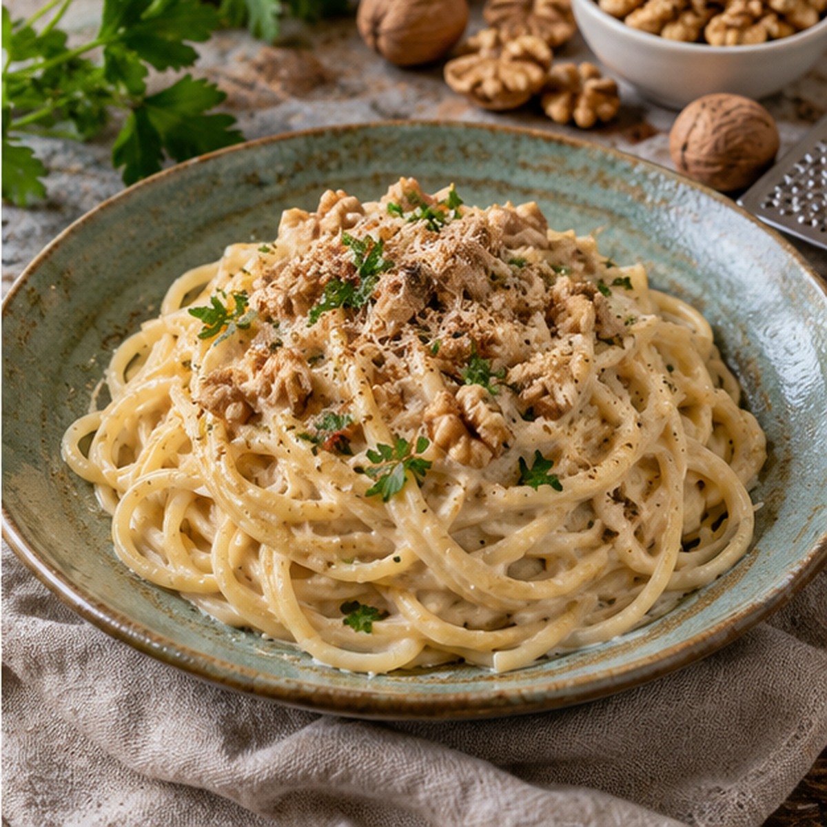 Spaghetti in salsa di noci