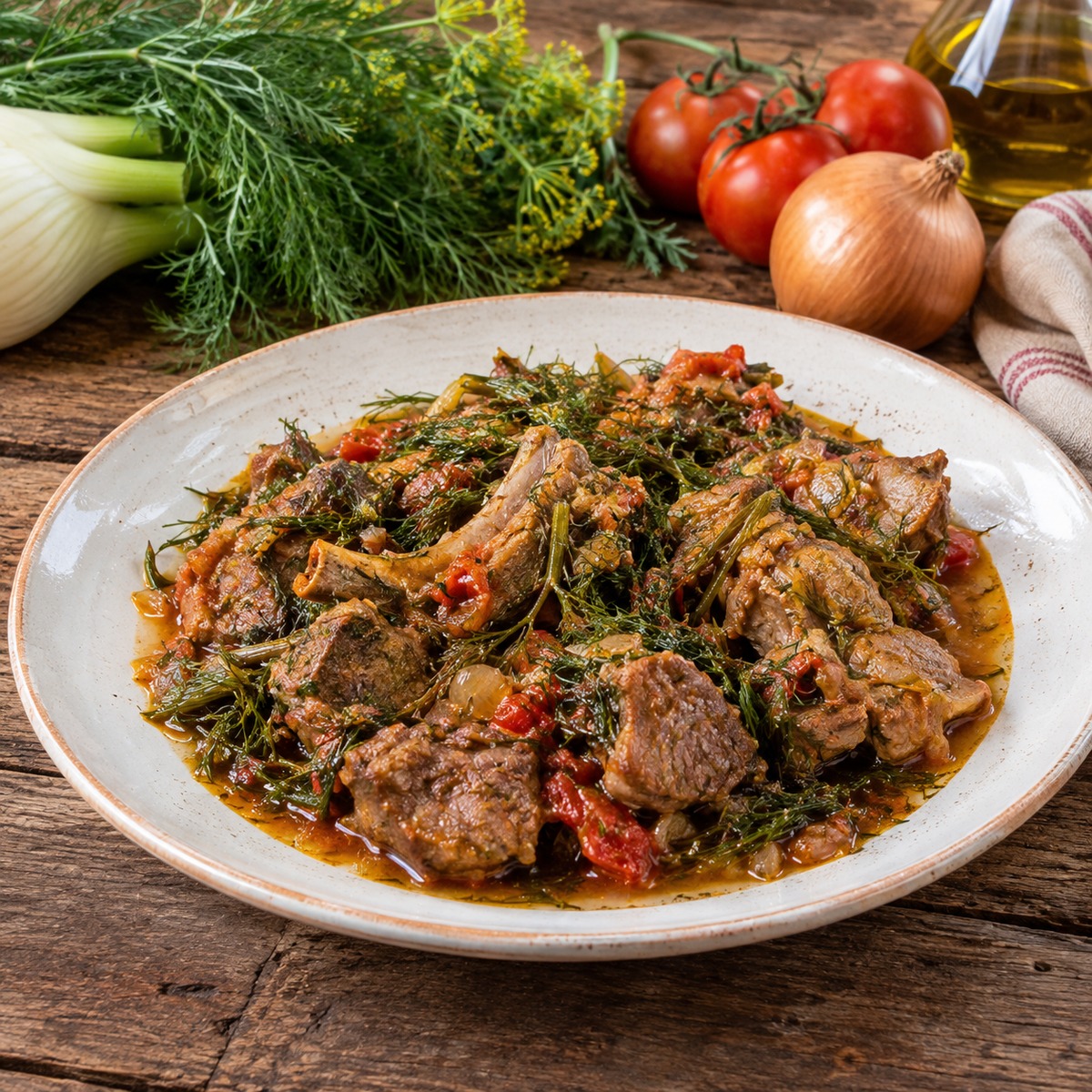 Agnello al finocchietto selvatico