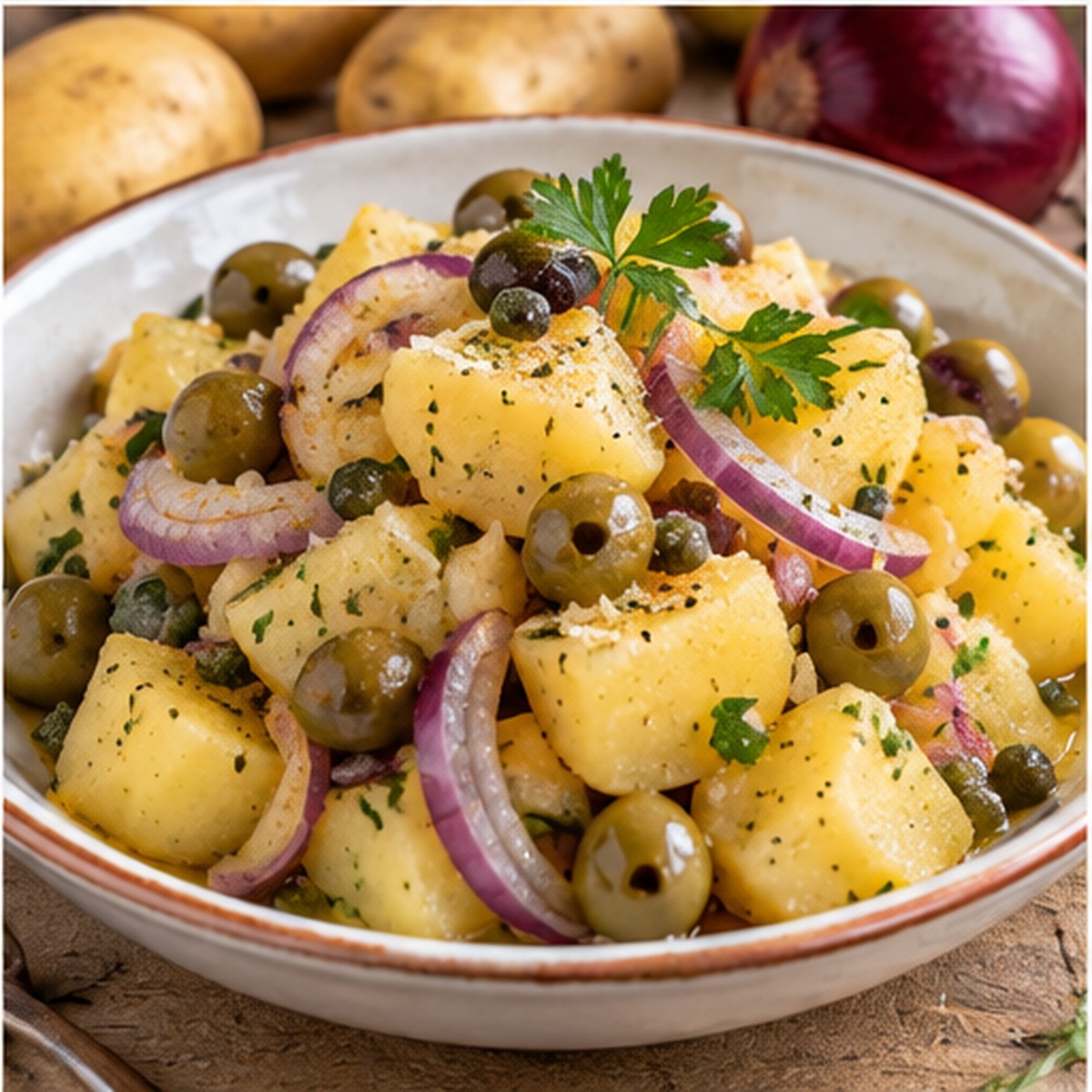 Patate apparecchiate