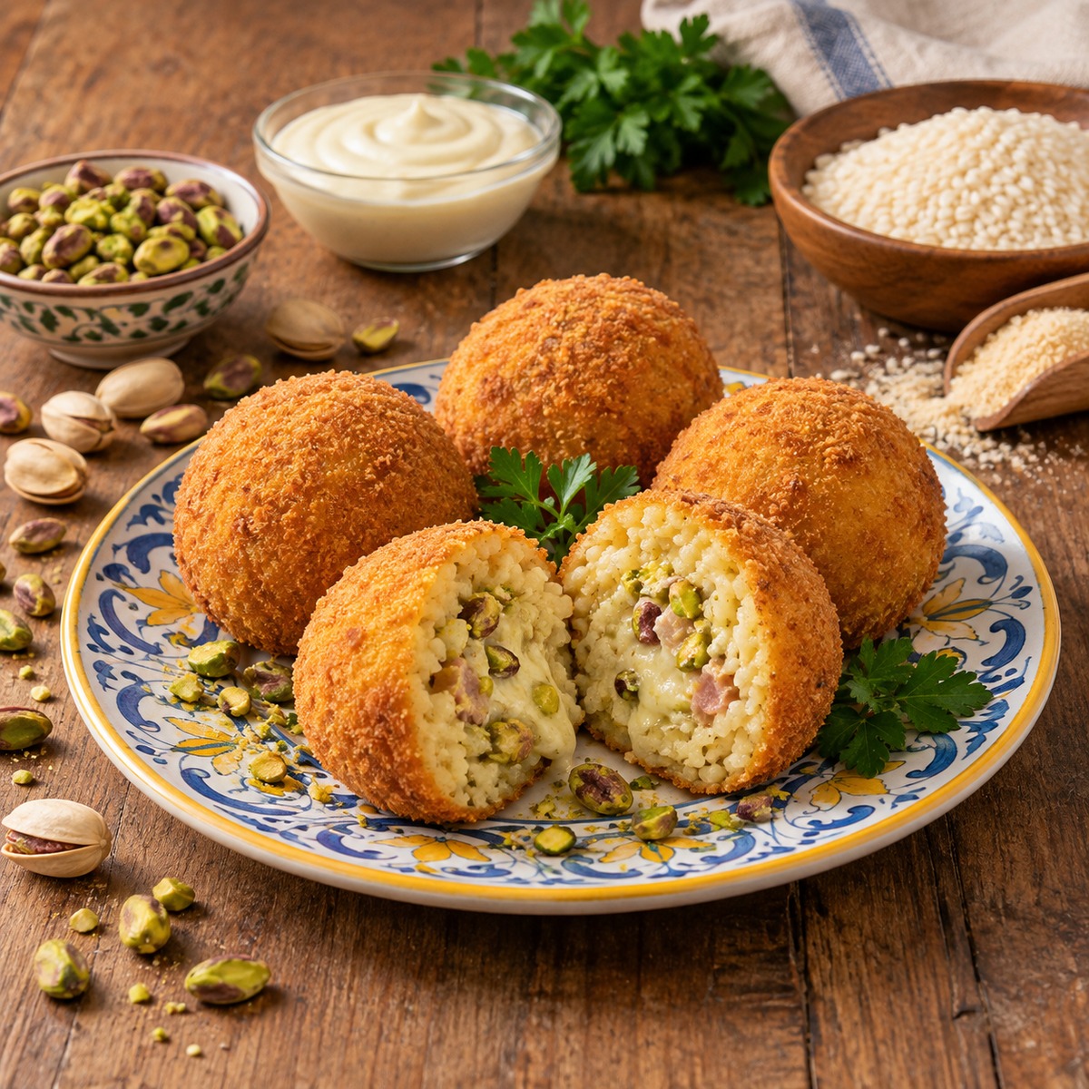 Arancina al pistacchio