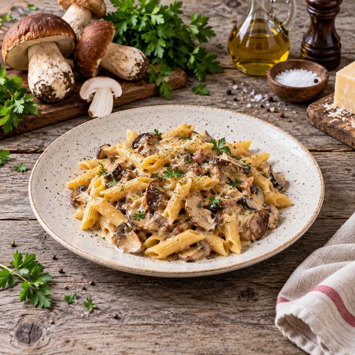 Pennette alla boscaiola