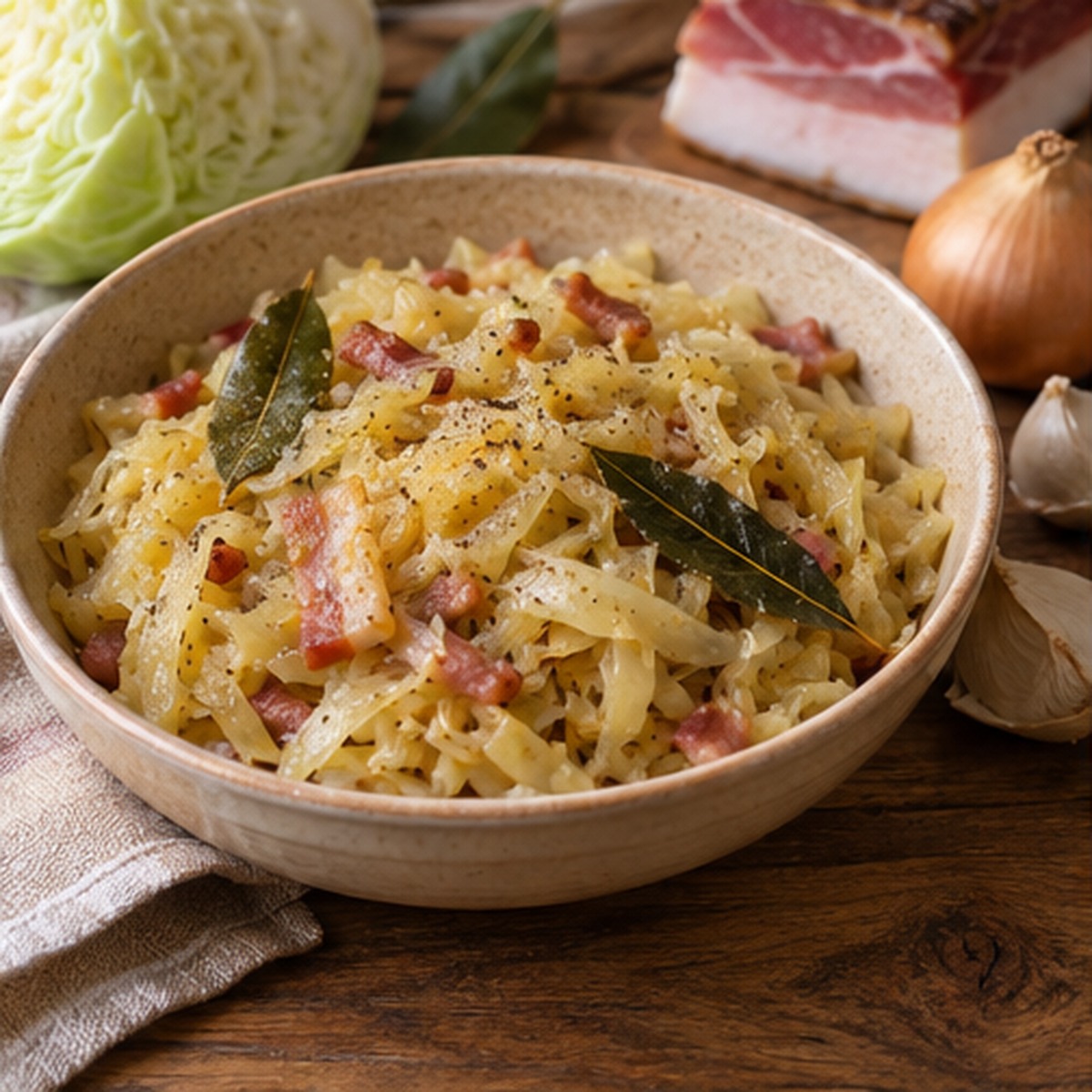 Cavoli al lardo affumicato