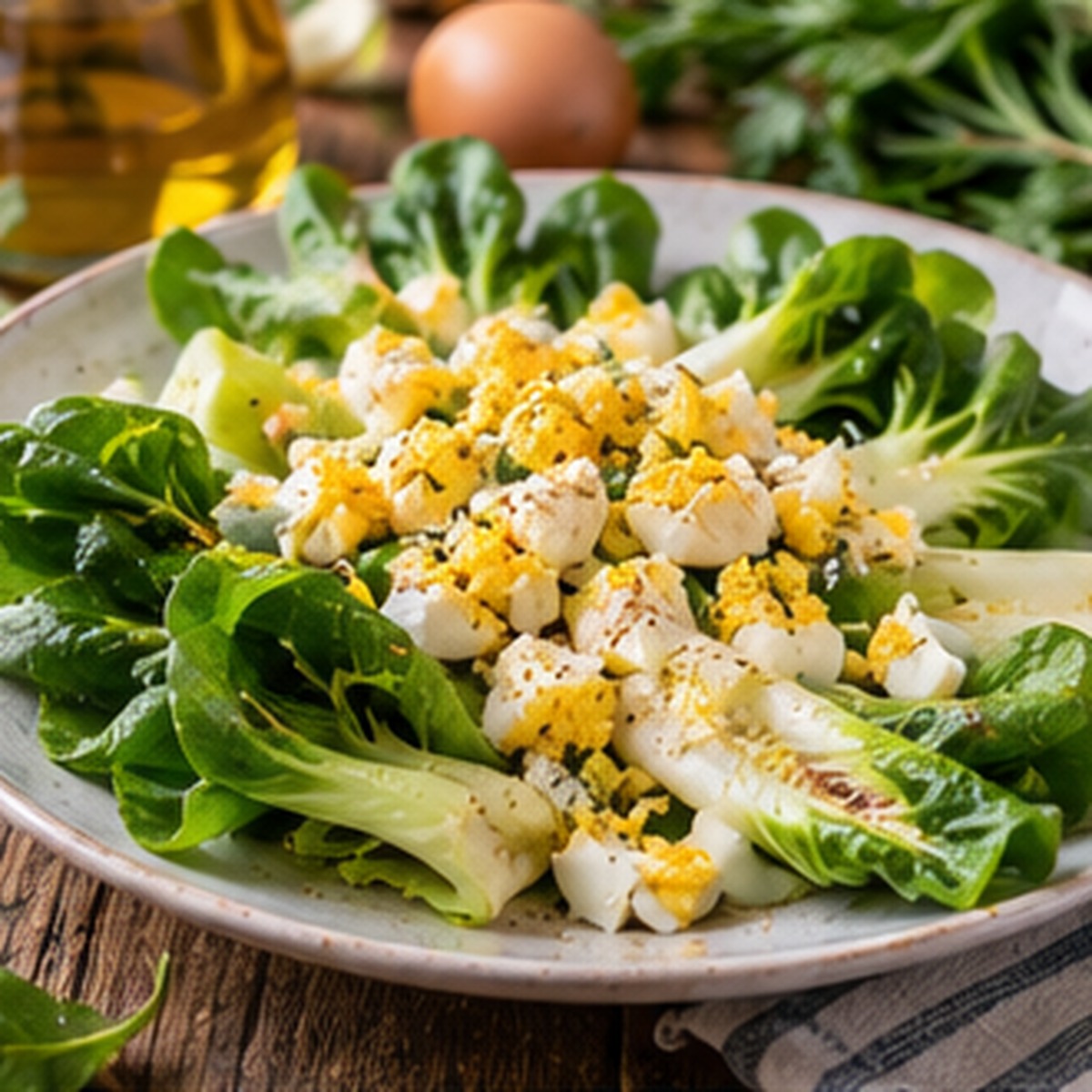 Insalata di cicorino e uova