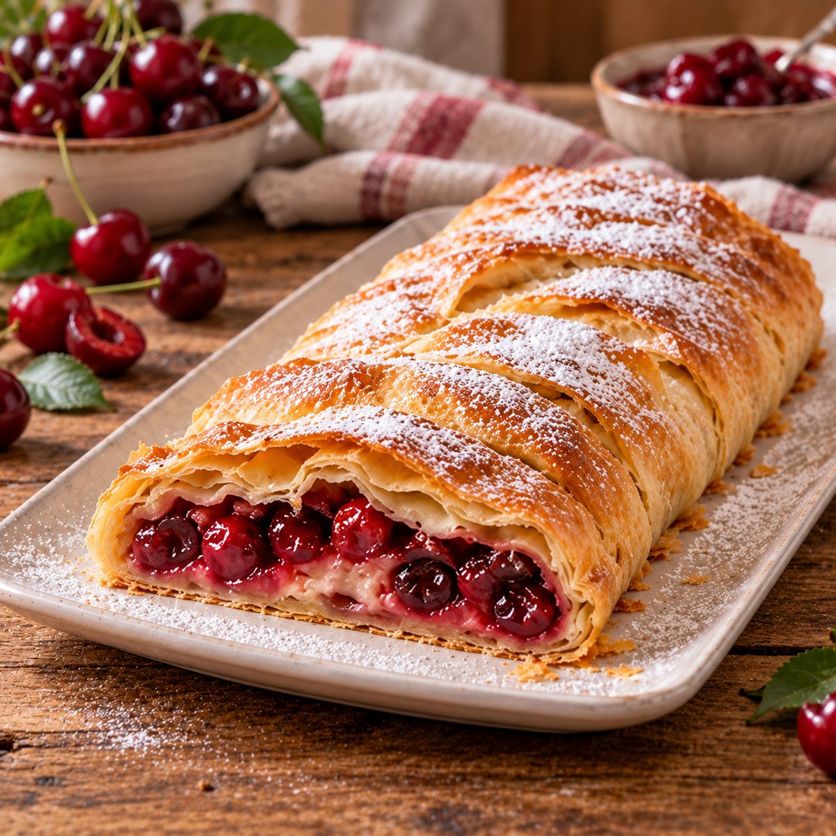 Strudel di ciliegie