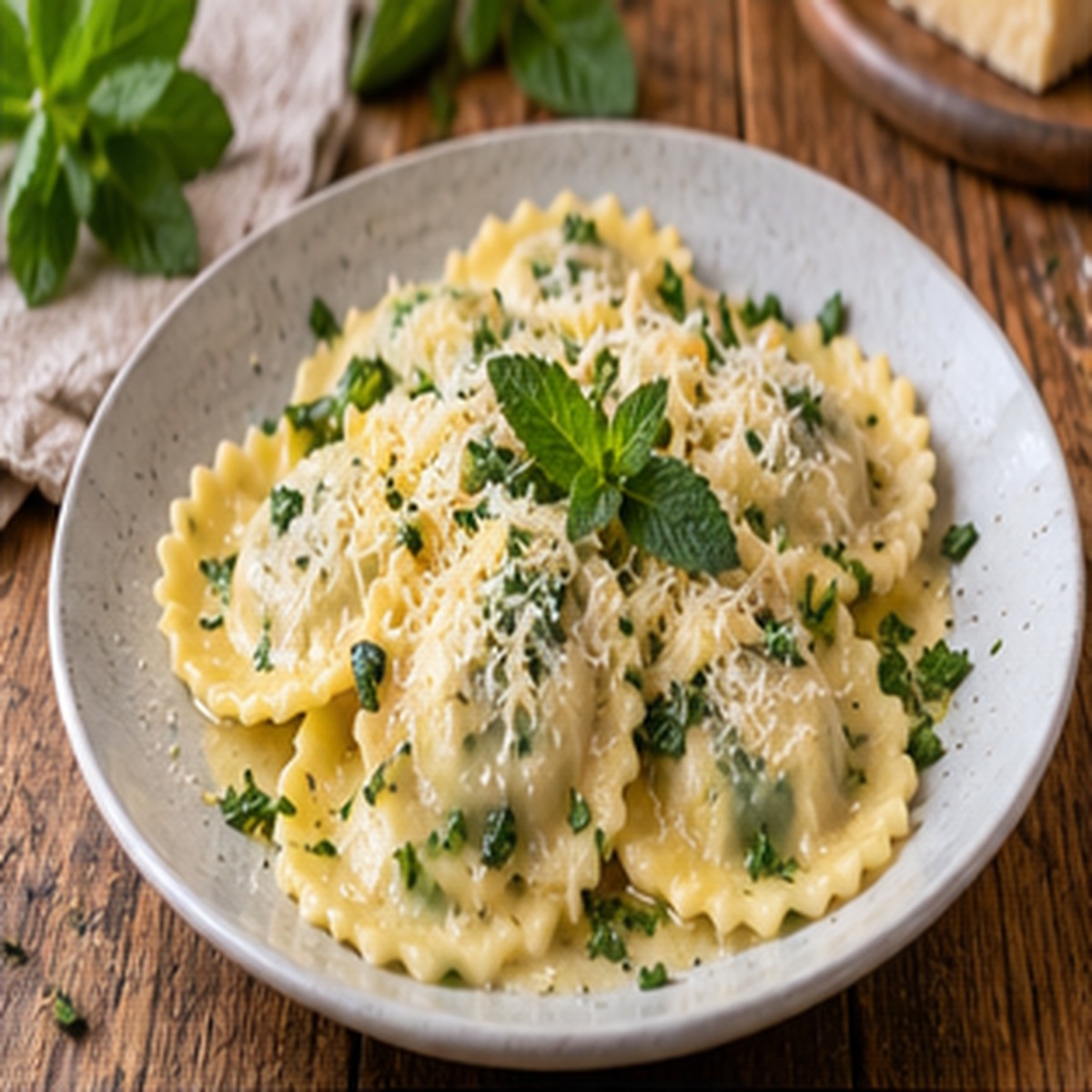Ravioli alla menta