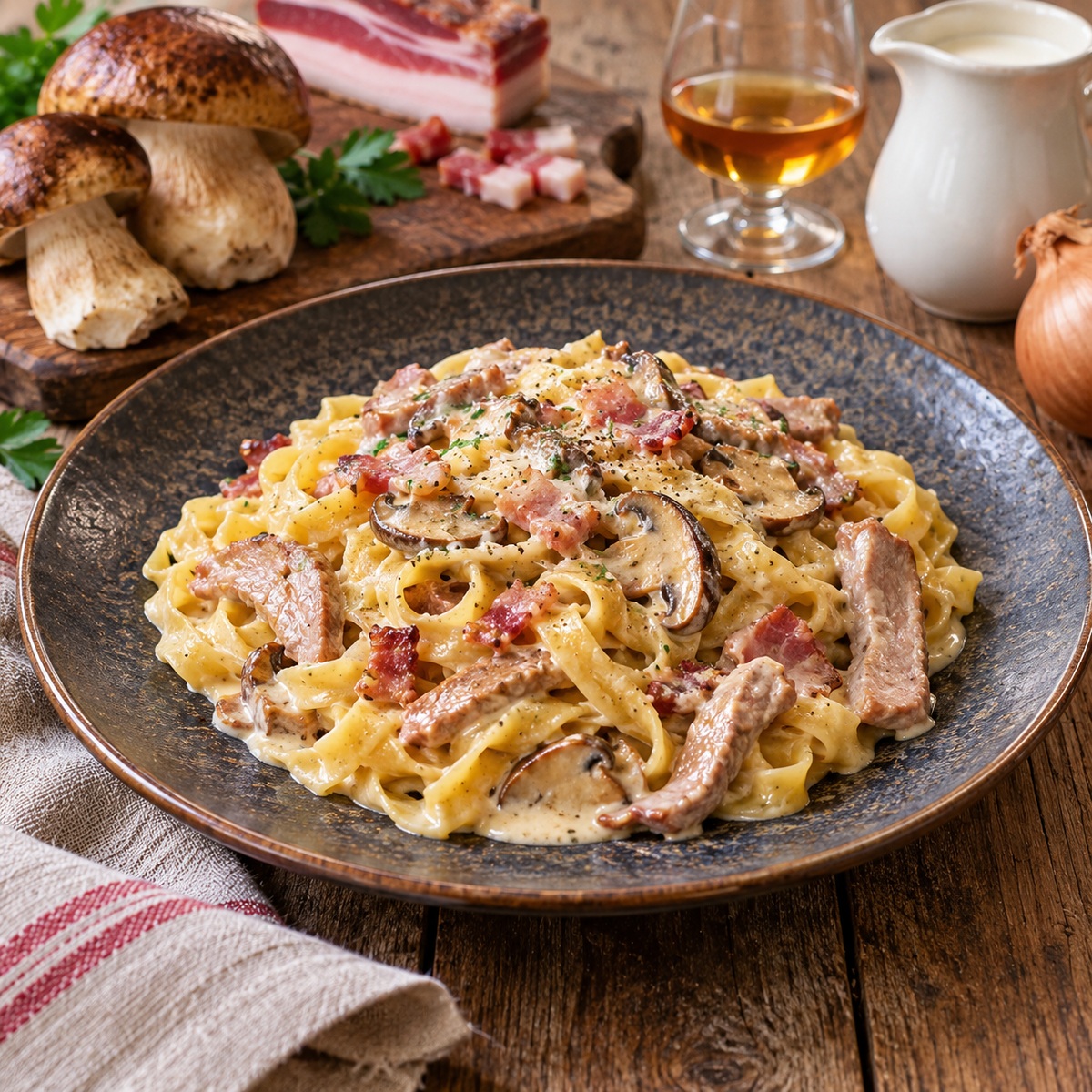 Tagliatelle alla castellana