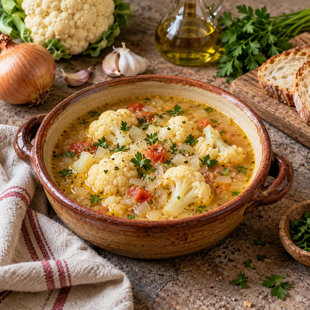 Zuppa di cavolfiore